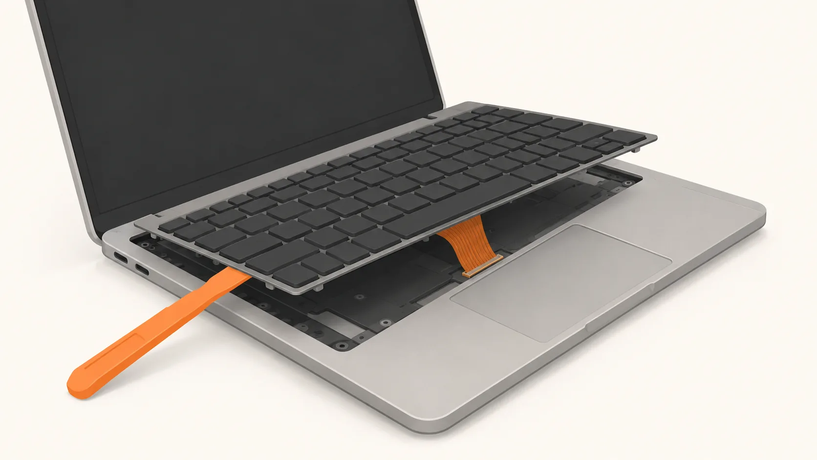 Démonter le clavier de son PC portable : le tuto pas à pas (clipsé et serti)