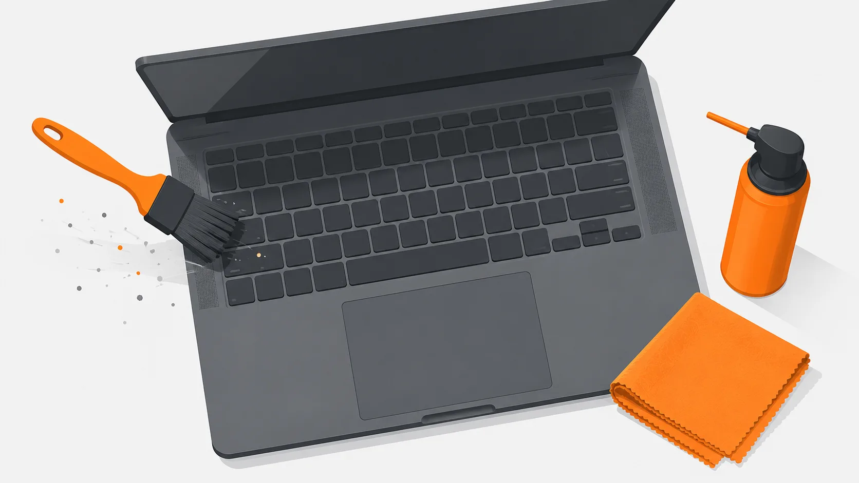 Nettoyer le clavier de son PC portable (sans l'abîmer)